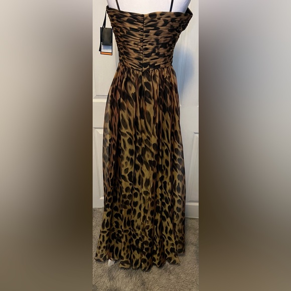 La Femme animal print gorgeous gown - Picture 5 of 7
